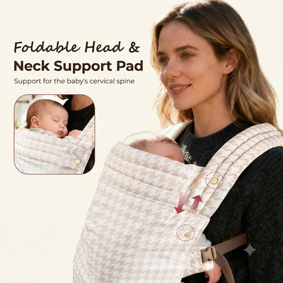 Ergonomic Houndstooth Baby Carrier