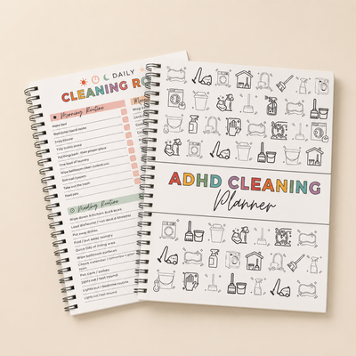 The Undated ADHD Cleaning Planner - Built for Small Wins, No Guilt