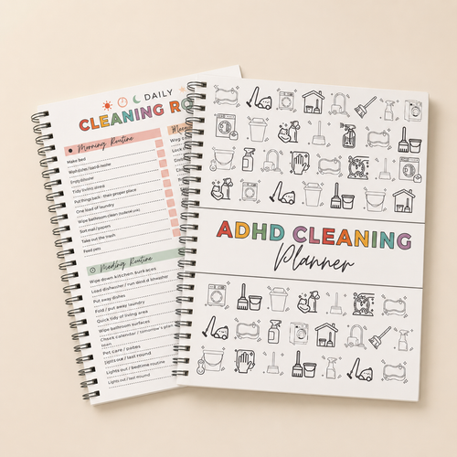 The Undated ADHD Cleaning Planner - Built for Small Wins, No Guilt