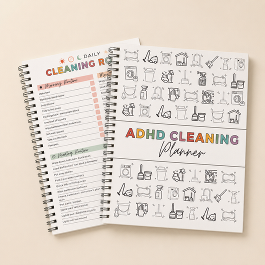 The Undated ADHD Cleaning Planner - Built for Small Wins, No Guilt