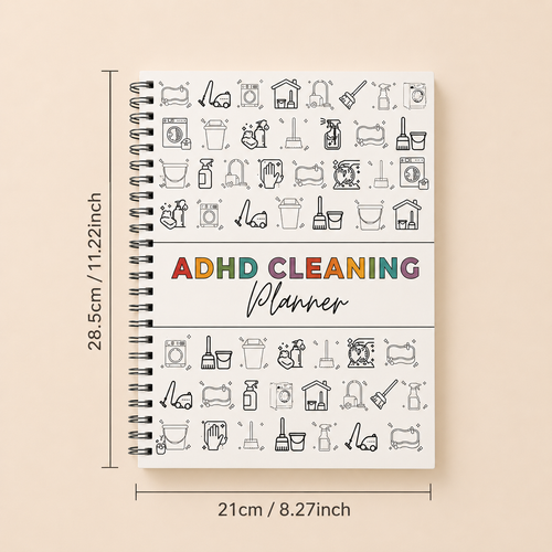The Undated ADHD Cleaning Planner - Built for Small Wins, No Guilt