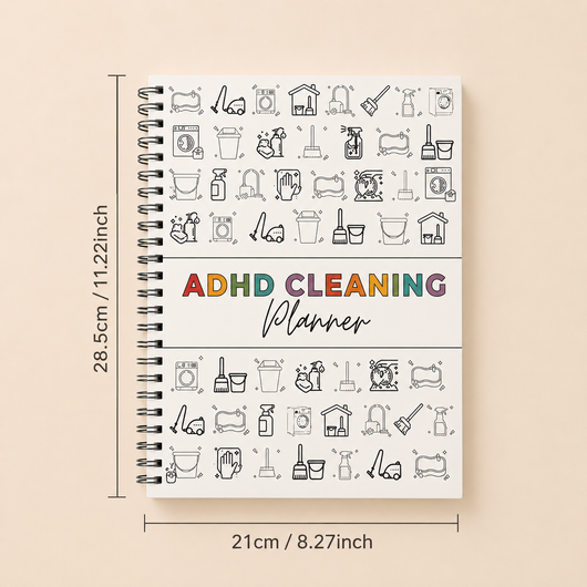 The Undated ADHD Cleaning Planner - Built for Small Wins, No Guilt