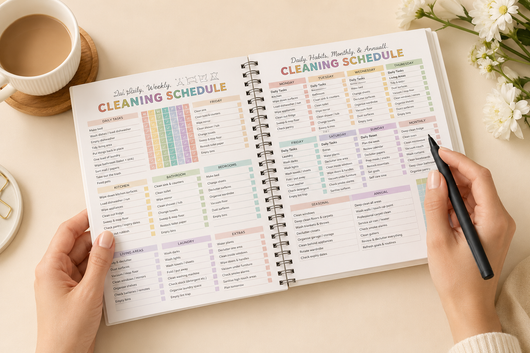 The Undated ADHD Cleaning Planner - Built for Small Wins, No Guilt