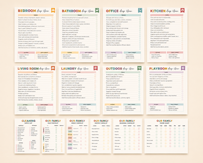 The Undated ADHD Cleaning Planner - Built for Small Wins, No Guilt