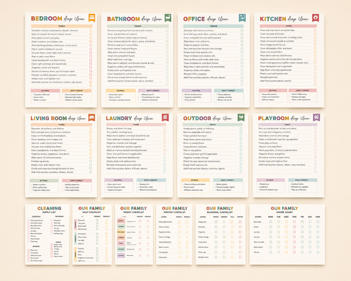 The Undated ADHD Cleaning Planner - Built for Small Wins, No Guilt