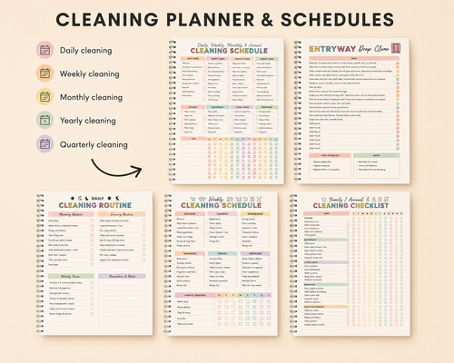 The Undated ADHD Cleaning Planner - Built for Small Wins, No Guilt