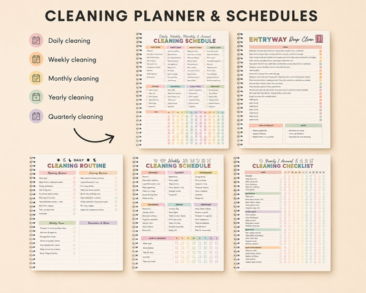 The Undated ADHD Cleaning Planner - Built for Small Wins, No Guilt